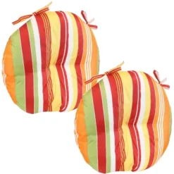 Sunnydaze Decor Sunnydaze Indoor/Outdoor Polyester Replacement Round Bistro Chair Seat Cushions - 15" - 2pk 19 Sunnydaze Decor Sunnydaze Indoor/Outdoor Polyester Replacement Round Bistro Chair Seat Cushions - 15" - 2pk -Furniture GUEST 00bd7424 a4d8 4e7e 8777 815b5ab5c9a5