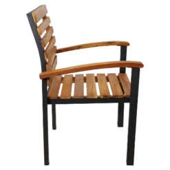 Sunnydaze Decor Sunnydaze 2pk Julian Acacia Wood And Steel Outdoor Patio Arm Chairs 21 Sunnydaze Decor Sunnydaze 2pk Julian Acacia Wood And Steel Outdoor Patio Arm Chairs -Furniture GUEST 0450c6ed 2061 4103 9ed2 d70b3094f8f8