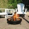 Sunnydaze Decor Sunnydaze Outdoor Camping Or Backyard Steel With Heat-Resistant Finish Fire Pit Bowl On Stand - 23" - Black -Furniture GUEST 0647bae2 ab4f 4143 999d 9a4f20e3751a
