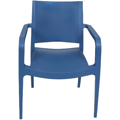 Sunnydaze Decor Sunnydaze Plastic All-Weather Commercial-Grade Landon Indoor/Outdoor Patio Dining Arm Chair 8 Sunnydaze Decor Sunnydaze Plastic All-Weather Commercial-Grade Landon Indoor/Outdoor Patio Dining Arm Chair - Image 6