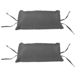 Sunnydaze Decor Sunnydaze Outdoor Andrei Double Egg Chair Replacement Cushion Set With Pillows And Seat Cushion - Dark Gray -Furniture GUEST 0cc7ba8d 23a5 4044 870c e1c9cbc7f068