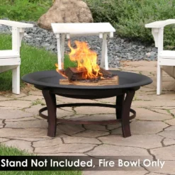 Sunnydaze Decor Sunnydaze Outdoor Camping Or Backyard Replacement Round Steel With Heat-Resistant Paint Finish Fire Pit Bowl - Black 13 Sunnydaze Decor Sunnydaze Outdoor Camping Or Backyard Replacement Round Steel With Heat-Resistant Paint Finish Fire Pit Bowl - Black -Furniture GUEST 0e2a27db e94c 4b5f acd3 bbb4d78809bc