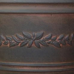 Sunnydaze Decor Sunnydaze Indoor/Outdoor Patio, Garden, Or Porch Weather-Resistant Double-Walled Laurel Flower Pot Planter - 13" - Rust Finish -Furniture GUEST 105c861b c57b 4aba bcc3 66bbda30f015
