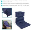Sunnydaze Decor Sunnydaze Indoor/Outdoor Olefin Polyester Tufted High Back Patio Dining Chair Cushion - 23" X 47" -Furniture GUEST 10a95de0 ae00 4054 8d61 1da90ed22fd0