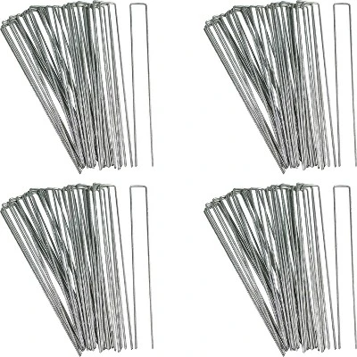 Sunnydaze Decor Sunnydaze Outdoor Lawn And Garden Galvanized Steel Staple Stakes For Landscape Fabric, Fences, And Sod - 12" 7 Sunnydaze Decor Sunnydaze Outdoor Lawn And Garden Galvanized Steel Staple Stakes For Landscape Fabric, Fences, And Sod - 12" - Image 5