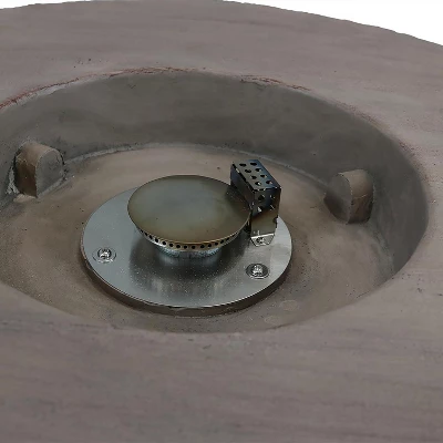 Sunnydaze Decor Sunnydaze Rope And Barrel Design Propane Gas Patio Fire Pit Table Kit With Lava Rocks - 29" Diameter 4 Sunnydaze Decor Sunnydaze Rope And Barrel Design Propane Gas Patio Fire Pit Table Kit With Lava Rocks - 29" Diameter - Image 2