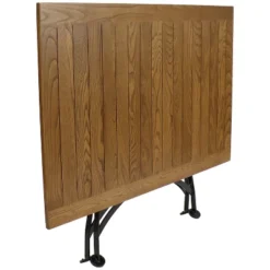 Sunnydaze Decor Sunnydaze Indoor/Outdoor Essential Chestnut Wood Folding Patio Table And Chairs Set - Brown - 7pc -Furniture GUEST 122749d9 f92f 4dae a348 649b3e6a5f22