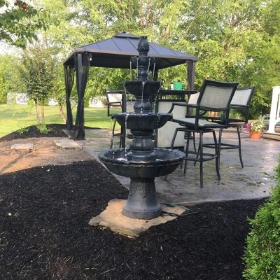 Sunnydaze Decor Sunnydaze 52"H Electric Fiberglass And Resin 4-Tier Pineapple Top Outdoor Water Fountain 11 Sunnydaze Decor Sunnydaze 52"H Electric Fiberglass And Resin 4-Tier Pineapple Top Outdoor Water Fountain - Image 9