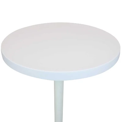Sunnydaze Decor Sunnydaze 45"H Round Plastic All-Weather Commercial-Grade Patio Bar Table With Foldable Design, White 4 Sunnydaze Decor Sunnydaze 45"H Round Plastic All-Weather Commercial-Grade Patio Bar Table With Foldable Design, White - Image 2