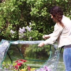 Sunnydaze Decor Sunnydaze Mini Greenhouse With 2 Zippered Side Doors - Clear -Furniture GUEST 12e14fd0 697c 4b9e a039 fe38c6f55bec