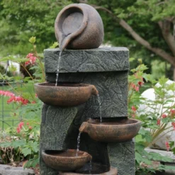 Sunnydaze Decor Sunnydaze 39"H Electric Polyresin And Fiberglass Cascading Earthenware Tiered Outdoor Water Fountain 14 Sunnydaze Decor Sunnydaze 39"H Electric Polyresin And Fiberglass Cascading Earthenware Tiered Outdoor Water Fountain -Furniture GUEST 1369a1f8 0692 4b75 9fe9 7697f9cce95e