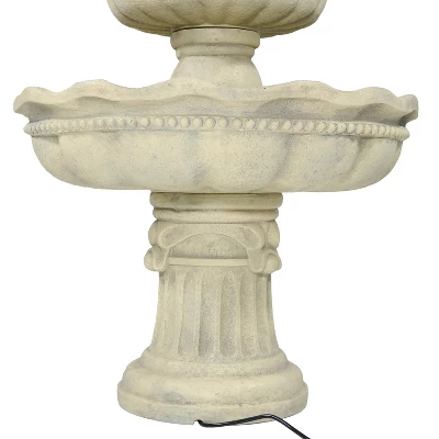 Sunnydaze Decor Sunnydaze 51"H Electric Polyresin And Fiberglass 3-Tier Pineapple Top Outdoor Water Fountain 7 Sunnydaze Decor Sunnydaze 51"H Electric Polyresin And Fiberglass 3-Tier Pineapple Top Outdoor Water Fountain - Image 5