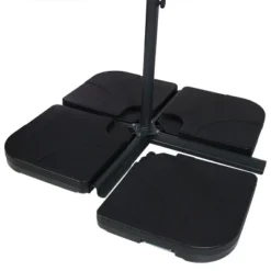 Sunnydaze Decor Sunnydaze Outdoor Heavy-Duty Fillable Cantilever Offset Cross Style Patio Umbrella Base Weight Plates - Black - 4pk 15 Sunnydaze Decor Sunnydaze Outdoor Heavy-Duty Fillable Cantilever Offset Cross Style Patio Umbrella Base Weight Plates - Black - 4pk -Furniture GUEST 14a802fa ea6a 47d3 a834 5aac2e4a52f5