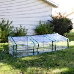 Sunnydaze Decor Sunnydaze Outdoor Portable Slanted Top Plant Shelter Mini Cloche Greenhouse With Zipper Doors - Clear 16 Sunnydaze Decor Sunnydaze Outdoor Portable Slanted Top Plant Shelter Mini Cloche Greenhouse With Zipper Doors - Clear -Furniture GUEST 167877ed 4a69 446b b207 86e9ed75512c