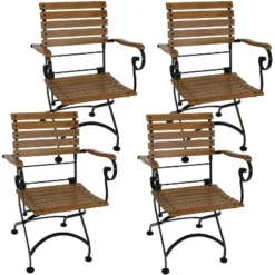Sunnydaze Decor Sunnydaze Indoor/Outdoor Patio Or Dining Deluxe Chestnut Wooden Folding Bistro Arm Chair - Brown 14 Sunnydaze Decor Sunnydaze Indoor/Outdoor Patio Or Dining Deluxe Chestnut Wooden Folding Bistro Arm Chair - Brown -Furniture GUEST 17a8c823 58bf 4258 8d22 5acff9413f4c