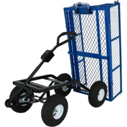 Sunnydaze Decor Sunnydaze Outdoor Lawn And Garden Heavy-Duty Durable Steel Mesh Utility Dump Wagon Cart With Removable Sides -Furniture GUEST 17c0893e fca0 4ea5 85eb 37bd0fb4bcdf