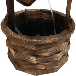 Sunnydaze Decor Sunnydaze 48"H Electric Fir Wood Old-Fashioned Wishing Well Outdoor Water Fountain 15 Sunnydaze Decor Sunnydaze 48"H Electric Fir Wood Old-Fashioned Wishing Well Outdoor Water Fountain -Furniture GUEST 19e97b67 c0c8 4446 9b46 176854341ce7