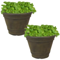Sunnydaze Decor Sunnydaze Indoor/Outdoor Patio, Garden, Or Porch Weather-Resistant Franklin Flower Pot Planter - 20" -Furniture GUEST 1ad9453a 0729 4260 a473 8519dcf7fd87