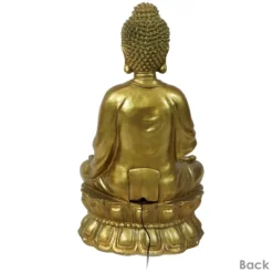 Sunnydaze Decor Sunnydaze 36"H Electric Fiberglass Relaxed Buddha Outdoor Water Fountain With LED Light -Furniture GUEST 1b1595eb 7873 4e05 93ed 3a61e643f267