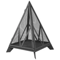 Sunnydaze Decor Sunnydaze Majestic Pyramid Steel Mesh Fire Pit - Black -Furniture GUEST 1ce2b641 9e43 42cc 83cf 8fbadf4e17a1