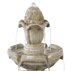 Sunnydaze Decor Sunnydaze 48"H Electric Fiberglass 3-Tier Outdoor Water Fountain -Furniture GUEST 1ce99703 3ee6 4f69 b85f b241b6d5ab11
