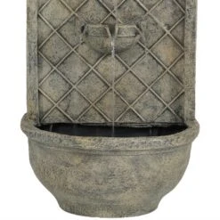 Sunnydaze Decor Sunnydaze 26"H Electric Polystone Messina Outdoor Wall-Mount Water Fountain -Furniture GUEST 1d2d8afa 77b8 43e8 b482 695b1a048adb