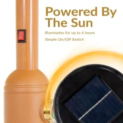 Sunnydaze Decor 8.5 Ft Outdoor Patio Umbrella With Tilt, Crank And Vent - Faux Woodgrain Finish - Solar -Furniture GUEST 1dd94e3d b864 49d2 9b1d 675ac20c9b62