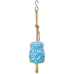 Sunnydaze Decor Sunnydaze Outdoor Spring Flowers Mosaic Glass Wind Chime Bell - 7" -Furniture GUEST 1ea94161 2bd0 4d1e 8acd d4c489657097