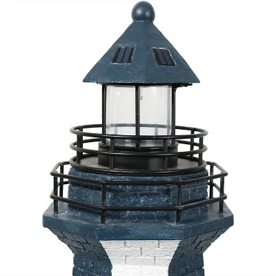 Sunnydaze Decor Sunnydaze Outdoor Backyard Garden Nautical Lighthouse Solar LED Pathlight Statue Figurine - 36" 5 Sunnydaze Decor Sunnydaze Outdoor Backyard Garden Nautical Lighthouse Solar LED Pathlight Statue Figurine - 36" - Image 3