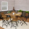 Sunnydaze Decor Sunnydaze Indoor/Outdoor Essential Chestnut Wood Folding Patio Table And Chairs Set - Brown - 7pc 2 Sunnydaze Decor Sunnydaze Indoor/Outdoor Essential Chestnut Wood Folding Patio Table And Chairs Set - Brown - 7pc -Furniture GUEST 21065a4b f49f 4d5f b3d5 5332652372fa