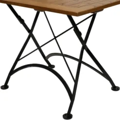 Sunnydaze Decor Sunnydaze Indoor/Outdoor Chestnut Wood Large Folding Patio Family Dining Table - 31" - Brown -Furniture GUEST 22152fad bf92 44d7 8599 a04517804083