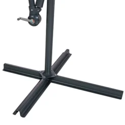 Sunnydaze Decor Sunnydaze Outdoor Steel Offset Cantilever Pool Patio Umbrella With Crank And Cross Base - 10' -Furniture GUEST 23c4ee16 9949 4a13 990c 87273a5f93db