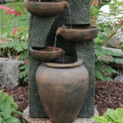 Sunnydaze Decor Sunnydaze 39"H Electric Polyresin And Fiberglass Cascading Earthenware Tiered Outdoor Water Fountain 15 Sunnydaze Decor Sunnydaze 39"H Electric Polyresin And Fiberglass Cascading Earthenware Tiered Outdoor Water Fountain -Furniture GUEST 2479f004 2cfa 436e 99c1 304cb1e62670
