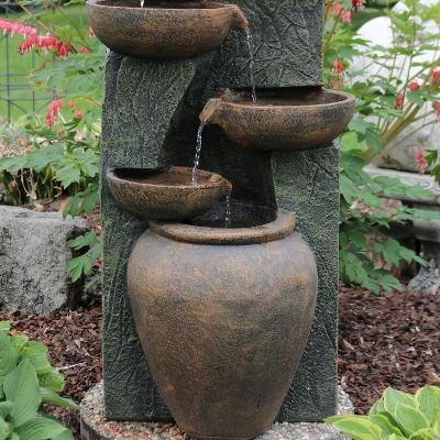 Sunnydaze Decor Sunnydaze 39"H Electric Polyresin And Fiberglass Cascading Earthenware Tiered Outdoor Water Fountain 8 Sunnydaze Decor Sunnydaze 39"H Electric Polyresin And Fiberglass Cascading Earthenware Tiered Outdoor Water Fountain - Image 6