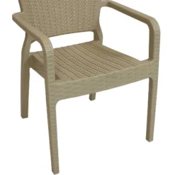 Sunnydaze Decor Sunnydaze Faux Wicker Rattan Design Plastic All-Weather Commercial-Grade Segonia Indoor/Outdoor Patio Dining Arm Chair 15 Sunnydaze Decor Sunnydaze Faux Wicker Rattan Design Plastic All-Weather Commercial-Grade Segonia Indoor/Outdoor Patio Dining Arm Chair -Furniture GUEST 2795197c 4dab 4203 8eda 6b2a05f9425c