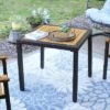 Sunnydaze Decor Sunnydaze Outdoor Acacia Wood And Faux Wicker Resin Patio Dining Table - 31.5" - Brown And Black 2 Sunnydaze Decor Sunnydaze Outdoor Acacia Wood And Faux Wicker Resin Patio Dining Table - 31.5" - Brown And Black -Furniture GUEST 27ae2d1f fe41 434a b23f f5cc11ece3d6