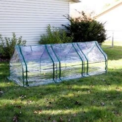 Sunnydaze Decor Sunnydaze Outdoor Portable Slanted Top Plant Shelter Mini Cloche Greenhouse With Zipper Doors - 36" - Clear 18 Sunnydaze Decor Sunnydaze Outdoor Portable Slanted Top Plant Shelter Mini Cloche Greenhouse With Zipper Doors - 36" - Clear -Furniture GUEST 27e835cf e6b7 4a9f b509 c682a120337b