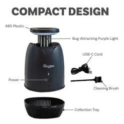 Sunnydaze Decor Sunnydaze Tabletop Bug Zapper With Fan And Violet Light - 5.25" In Diameter X 9.75" H -Furniture GUEST 28762bcf ebb4 4417 b828 f8ff464d9e34