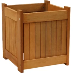 Sunnydaze Decor Sunnydaze Outside Meranti Wood Outdoor Planter Box With Teak Oil Finish For Garden, Porch And Patio - 16" Square 12 Sunnydaze Decor Sunnydaze Outside Meranti Wood Outdoor Planter Box With Teak Oil Finish For Garden, Porch And Patio - 16" Square -Furniture GUEST 2c39ea28 c214 4010 8c6f 94575f0256a7