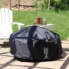 Sunnydaze Decor Sunnydaze Outdoor Heavy-Duty Weather-Resistant Vinyl PVC Round Fire Pit Cover With Drawstring Closure - Black -Furniture GUEST 2ff2081a d479 4684 82fc 496d8ea10127