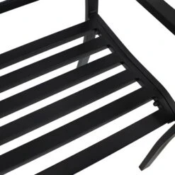 Sunnydaze Decor Sunnydaze 2-Person Lattice Design Black Cast Iron Outdoor Garden Bench -Furniture GUEST 3164ee93 cb74 41f6 9d99 2c8db90486e9