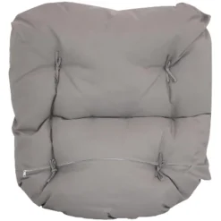 Sunnydaze Decor Sunnydaze Outdoor Replacement Danielle Hanging Egg Chair Cushion And Headrest Pillow Set - Gray - 2pc -Furniture GUEST 3240c6a0 8004 453e b98b 30e8a35130d4