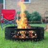 Sunnydaze Decor Sunnydaze Outdoor Heavy-Duty Steel Portable Large Round Four Star Cut Out Fire Pit Ring - 36" - Black -Furniture GUEST 33ad5abf 4ff8 401f 9032 daa637642601