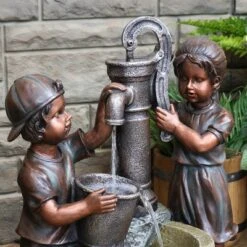 Sunnydaze Decor Sunnydaze 24"H Electric Polyresin Jack And Jill At Farmhouse Pump And Well Outdoor Water Fountain 19 Sunnydaze Decor Sunnydaze 24"H Electric Polyresin Jack And Jill At Farmhouse Pump And Well Outdoor Water Fountain -Furniture GUEST 35612610 e7ae 473c b842 bc3b0734a121