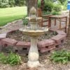 Sunnydaze Decor Sunnydaze 45" H Outdoor Arcade 2-Tier Solar Water Fountain With Battery Backup And LED Light -Furniture GUEST 360e1cf5 8c01 43f0 983c 64d37e9791d5