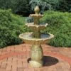 Sunnydaze Decor Sunnydaze 46"H Electric Polystone 3-Tier Classic Tulip Outdoor Water Fountain -Furniture GUEST 3663c4ed 333f 490c bb21 09c5a0ef1b8a