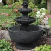 Sunnydaze Decor Sunnydaze 34"H Electric Polyresin 3-Tier Budding Fruition Outdoor Water Fountain -Furniture GUEST 371ab948 cecb 4b36 ae63 8c532bec5d13