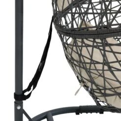 Sunnydaze Decor Sunnydaze Outdoor Resin Wicker Patio Caroline Lounge Hanging Basket Egg Chair Swing With Cushions And Steel Stand Set- 3pc -Furniture GUEST 383e19b3 bee6 4ed3 9746 d2eee8f80370
