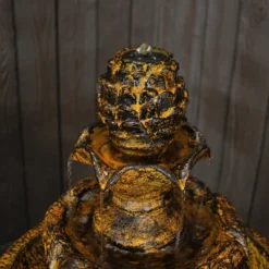 Sunnydaze Decor Sunnydaze Outdoor Solar Powered Ornate Elegance Tiered Water Fountain With Battery Backup And LED Light - 41" - Rustic Finish -Furniture GUEST 38bb1122 0606 4db0 a466 9dabdbf43cd3