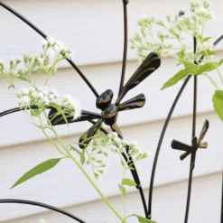Sunnydaze Decorative Steel Metal Dragonfly Delight Design Garden Trellis - 55.75" H - Black - 2-Pack 11 Sunnydaze Decorative Steel Metal Dragonfly Delight Design Garden Trellis - 55.75" H - Black - 2-Pack -Furniture GUEST 38f1ee75 3962 480f a513 46079f8310ab